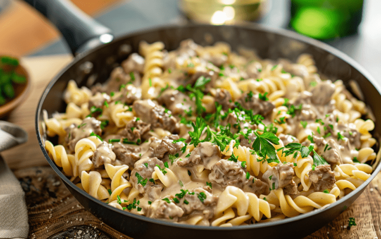 Creamy Beef Pasta Skillet_post 6 Creamy Beef Pasta Skillet_post 6