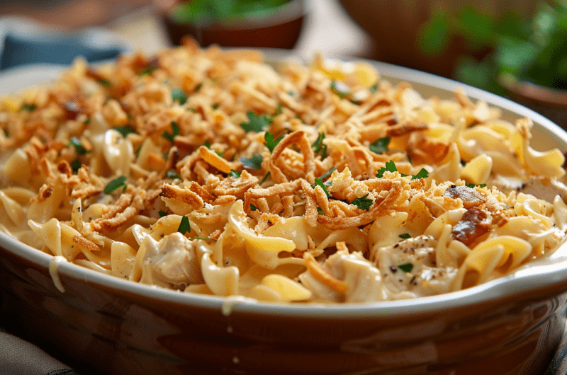Creamy Chicken Noodle Bake