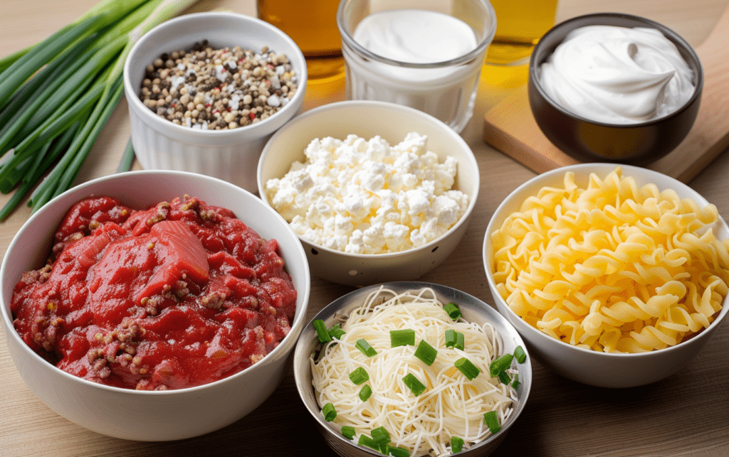 Creamy Beef Noodle Casserole 2 Creamy Beef Noodle Casserole_raw