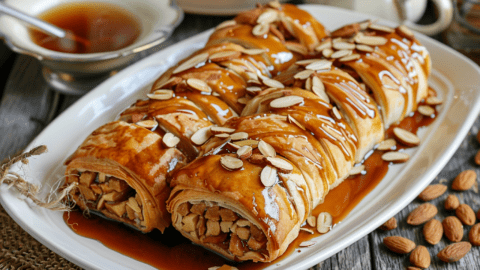 White Chocolate Nutty Pastry Rolls_done