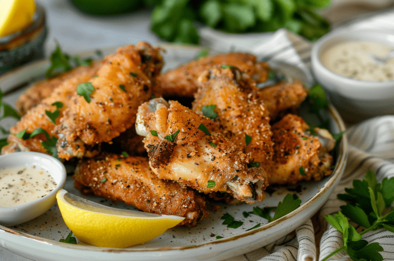 Savory Broiled Chicken Wings