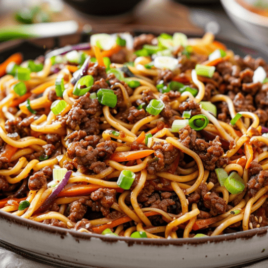Beef Mince Noodle Stir-Fry