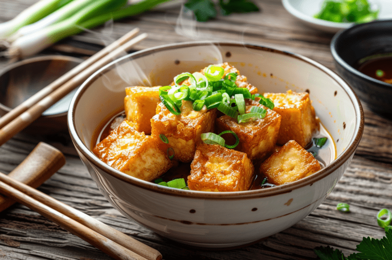 Crispy Tofu in Savory Broth 3 Crispy Tofu in Savory Broth