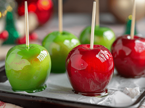Japanese Festival Candy Apples - SoyRice Kitchen