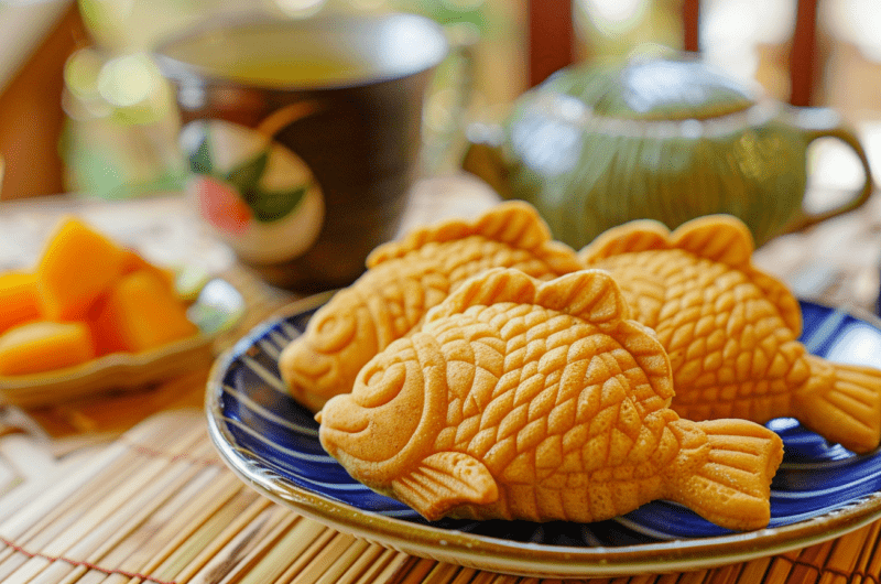 Fish-Shaped Waffle Cakes
