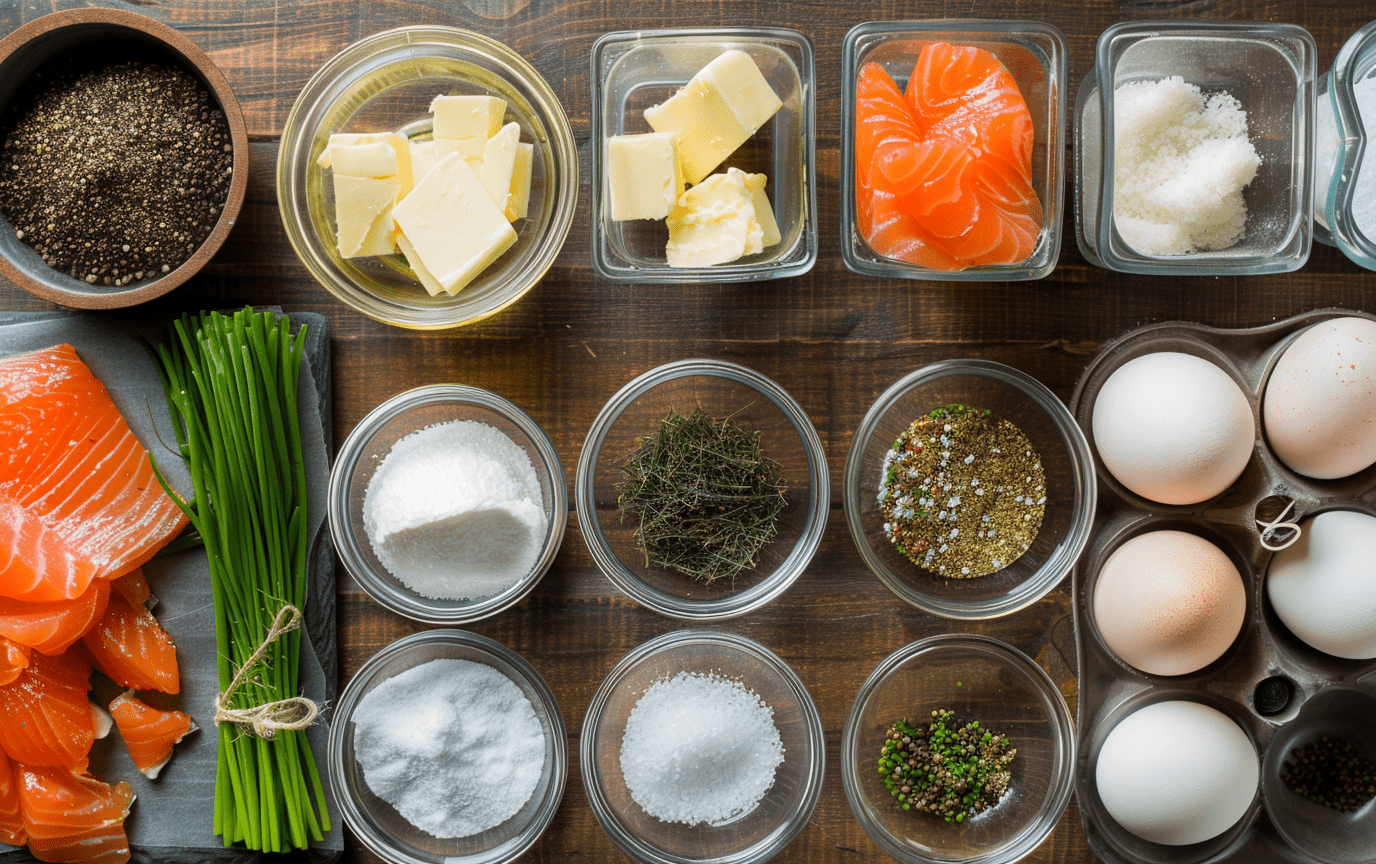 Salmon Egg Scramble raw 1