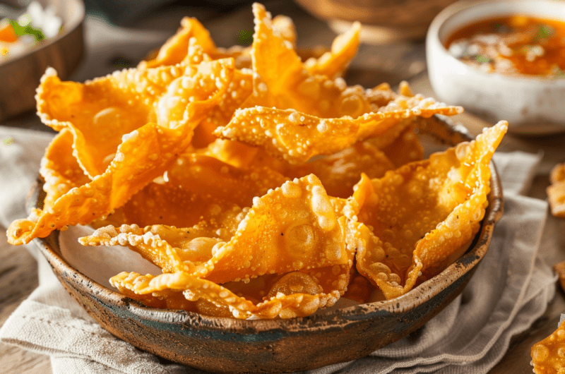 Crispy Fried Wonton Strips