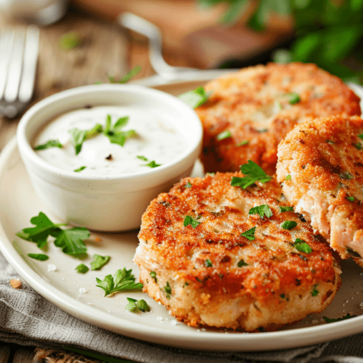 6 Salmon Breakfast 6 Crispy Salmon Patties_done