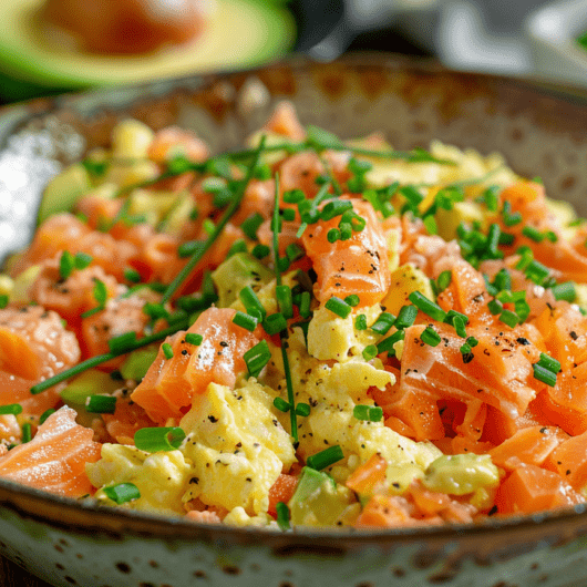 Quick Fluffy Scrambled Eggs 6 Salmon Egg Scramble_done