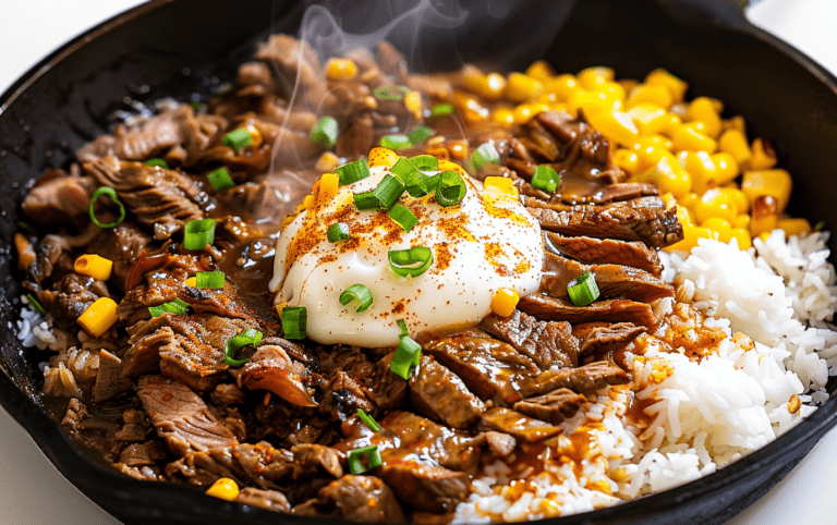 Sizzling Steak Rice Plate