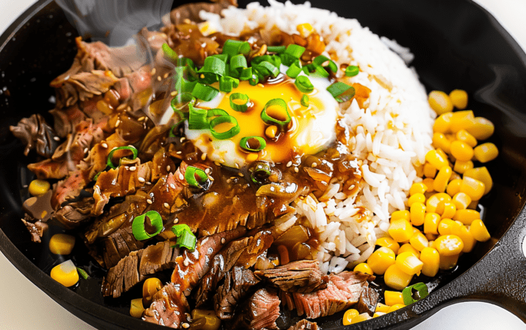 Sizzling Steak Rice Plate