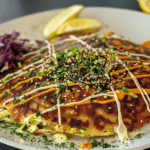 Okonomiyaki with Corn and Cabbage: Japanese Savory Pancake