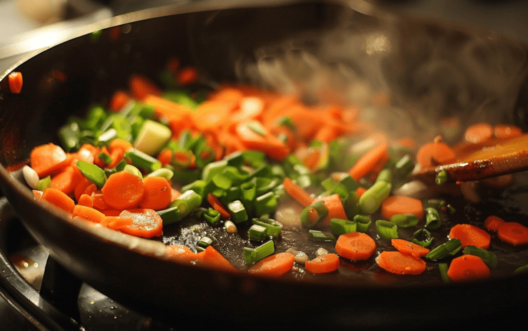 quick veggie packed brown rice stir fry post3