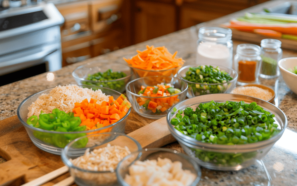 Healthy Fried Rice Ingredients