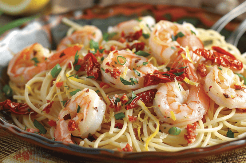 Quick Fiery Shrimp Pasta