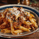 Quick Homemade Penne Bolognese