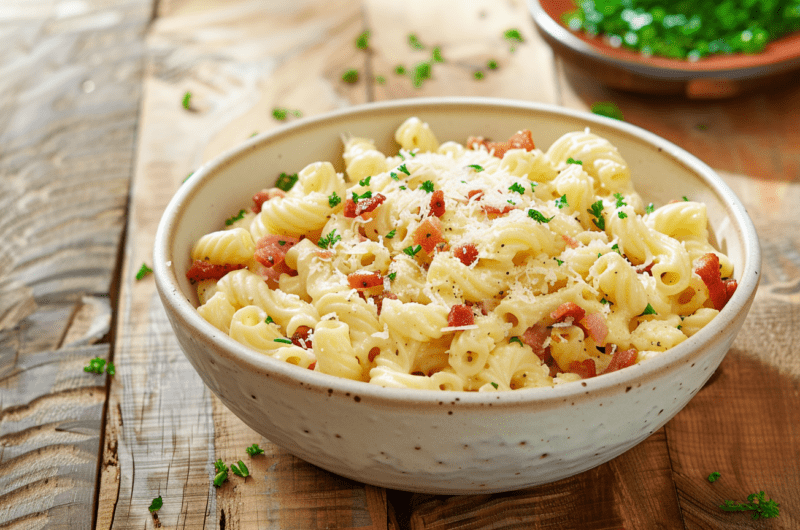 Cavatappi Carbonara