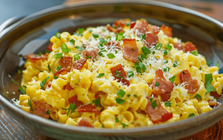 Cavatappi Breakfast Delight