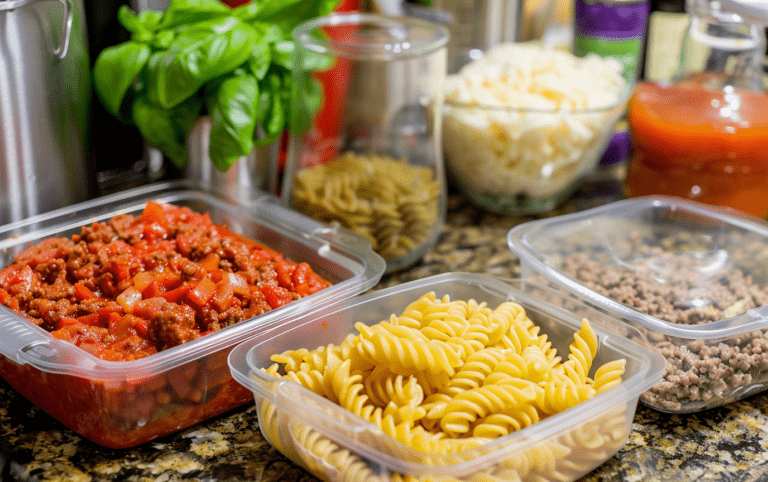 Savory Rotini Ragù Ingredients