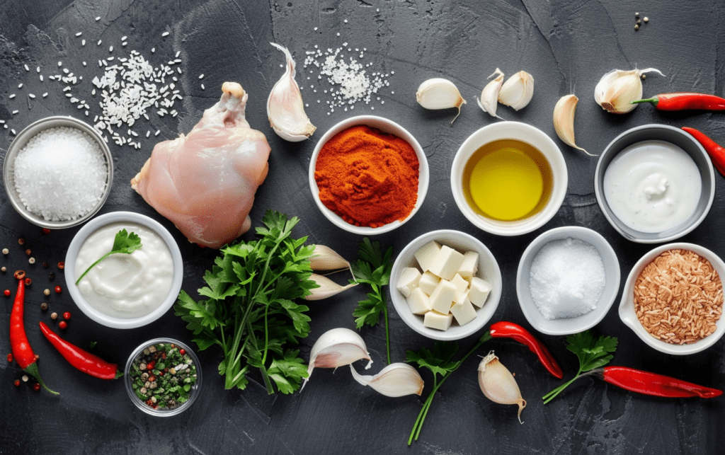 Creamy Spiced Chicken Curry Ingredients