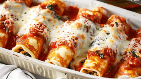 Stuffed Spinach Crepes