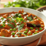 Spiced Eggplant Pea Curry