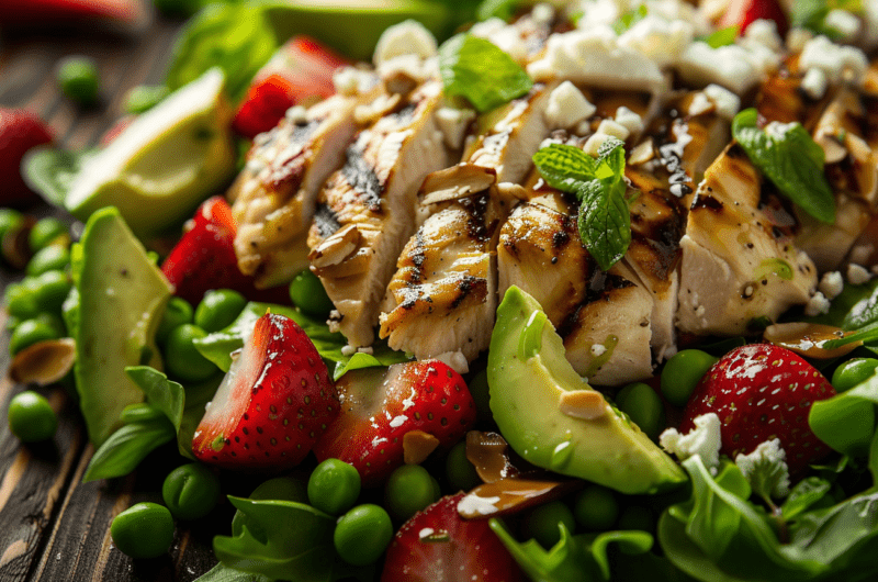 Fresh Chicken and Spring Veggie Salad