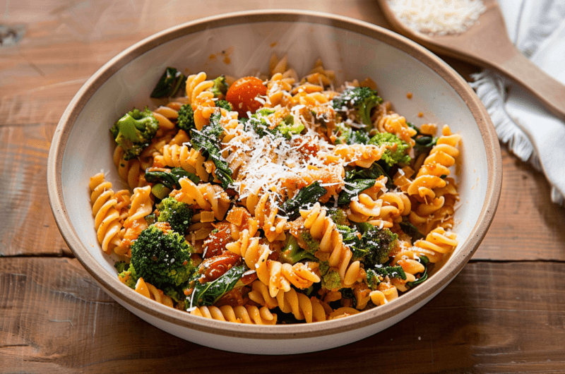 Healthy Veggie Fusilli One-Pot
