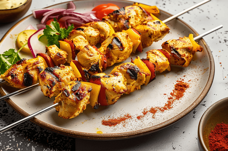 Persian Saffron Yogurt Chicken Kebabs