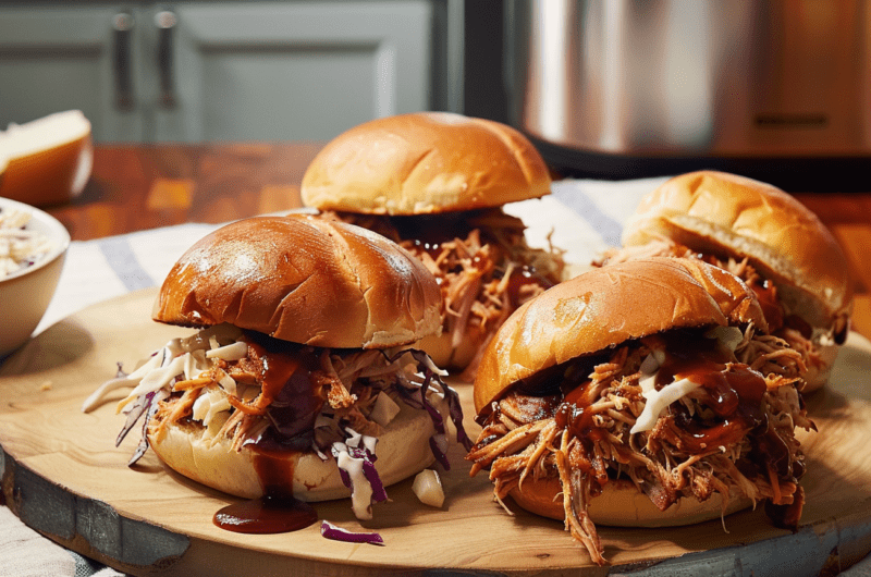 Easy Instant Pot Pulled Pork Sandwiches