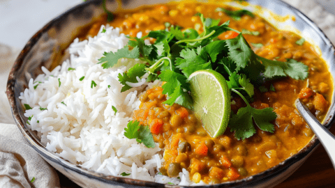 Home 10 Simple Vegan Red Lentil Curry