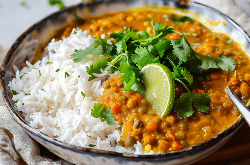 Simple Vegan Red Lentil Curry