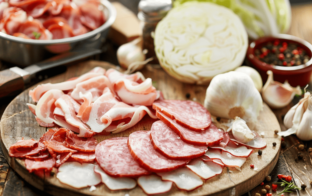 Hearty Kielbasa with Sauteed Cabbage Ingredients