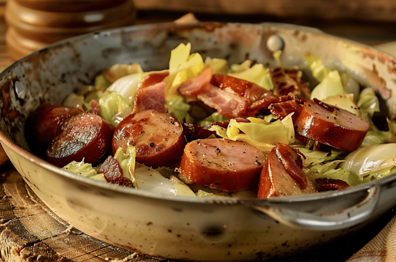 Hearty Kielbasa with Sauteed Cabbage