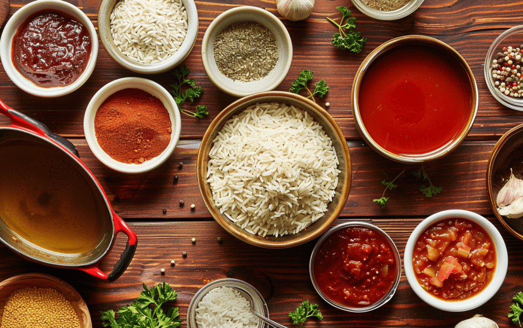 Classic Fluffy Mexican Rice Ingredients