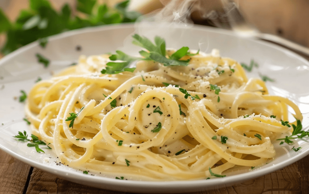 Creamy Pasta Recipes - Garlic Parmesan Cream Pasta