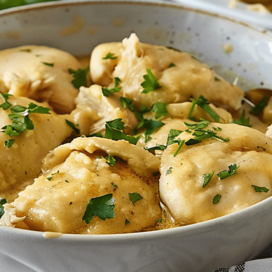 Easy Slow Cooker Chicken and Dumplings