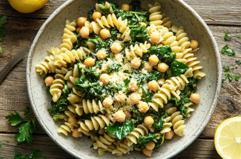 Spinach Chickpea Pasta Delight 3 Spinach Chickpea Pasta Delight