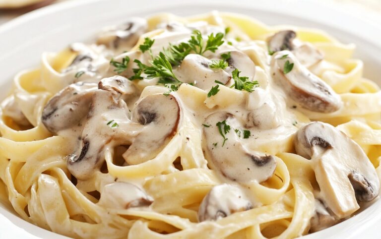 Creamy Mushroom Fettuccine_post5 Creamy Mushroom Fettuccine_post5