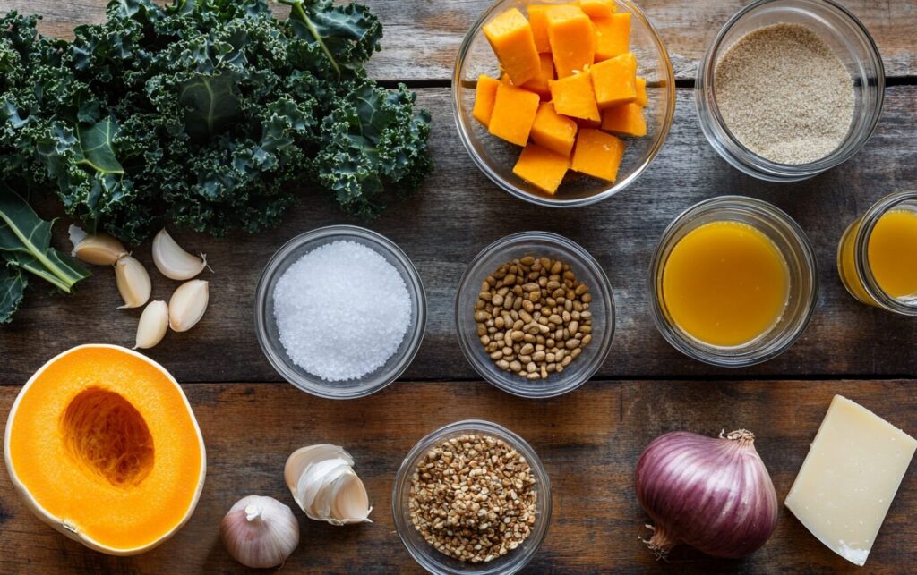 Spiced Squash and Kale Roast_raw