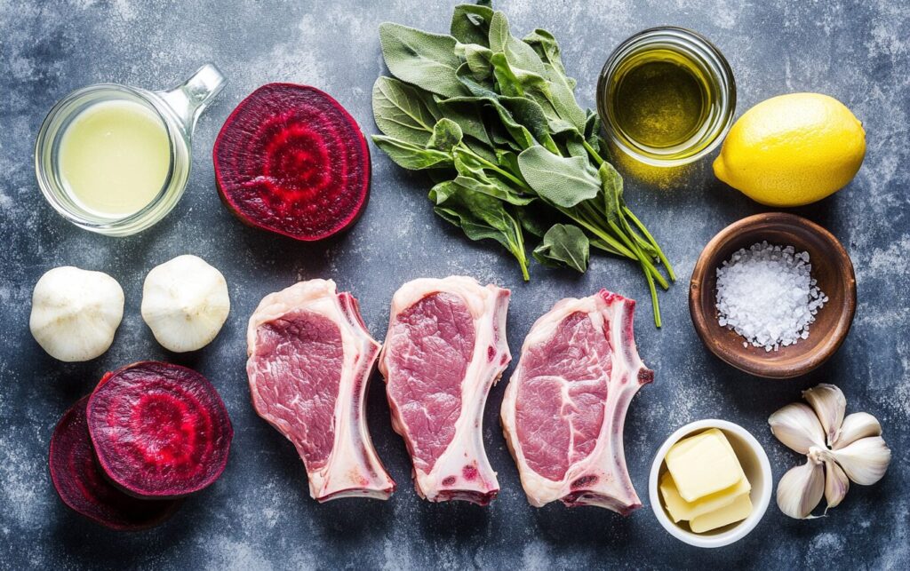 #1 Savory Sage Pork with Beet Mash and Chard 2 Savory Sage Pork with Beet Mash and Chard_ ra