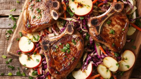 Home 12 Savory Pork Chops with Apple Slaw_ done