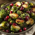 Crispy Roasted Brussels and Broccoli with Cranberry Glaze_ done