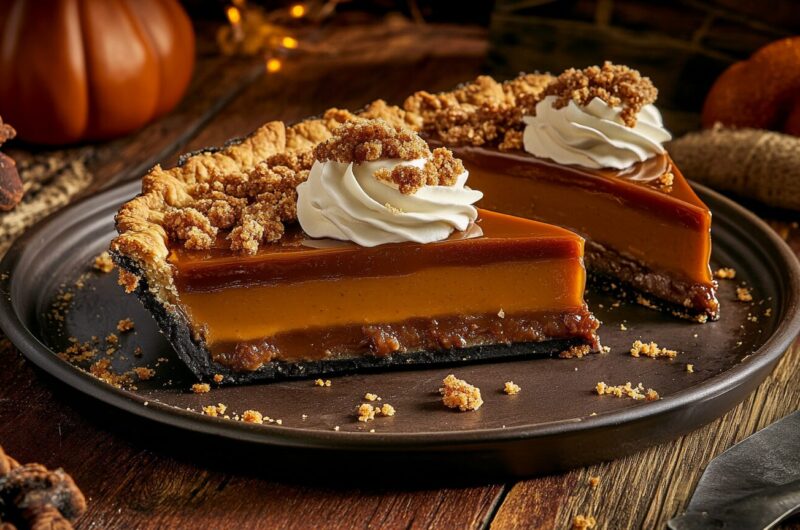 Pumpkin Caramel Delight Pie 3 Pumpkin Caramel Delight Pie
