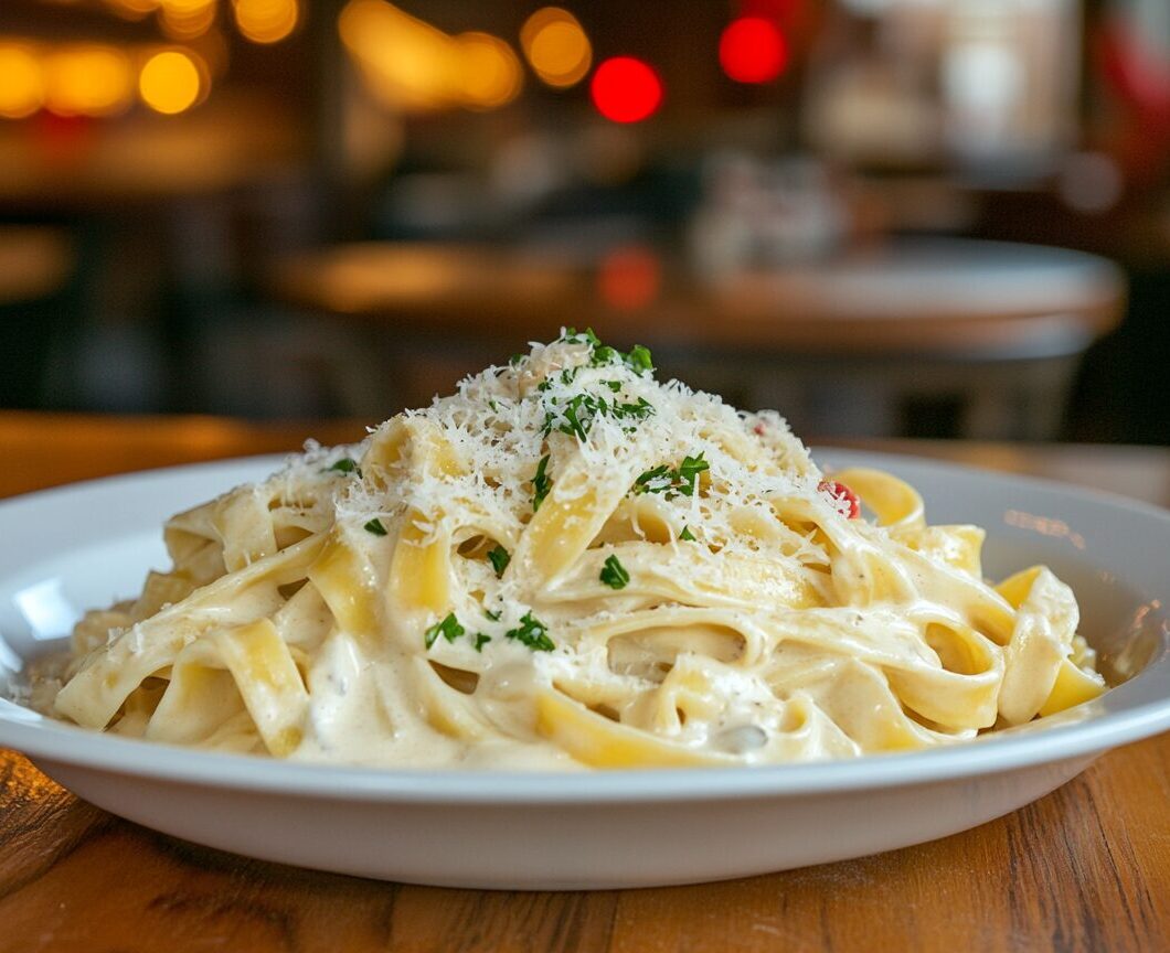 Creamy Garlic Fettuccine