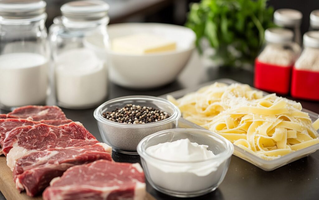 Creamy Steak Pasta Delight_raw