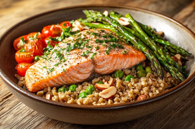 Savory Salmon Grain Bowl