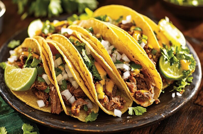 Cheesy Beef Tacos