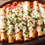 Chicken-filled Manicotti Bake_done