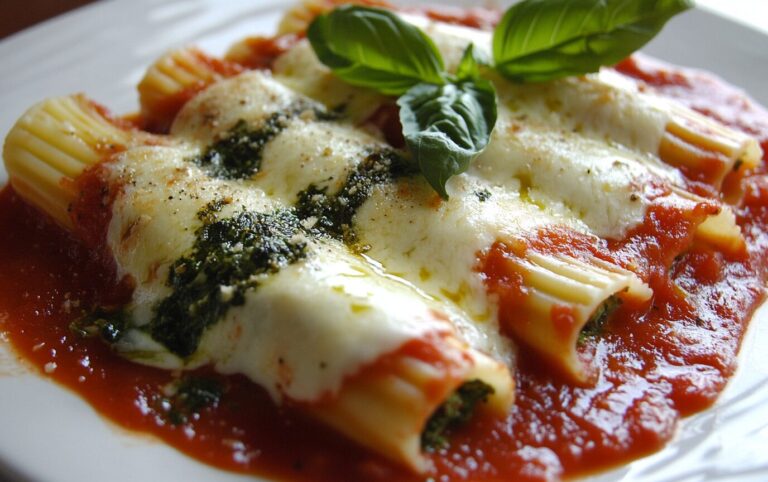Cheesy Spinach Stuffed Manicotti_post4